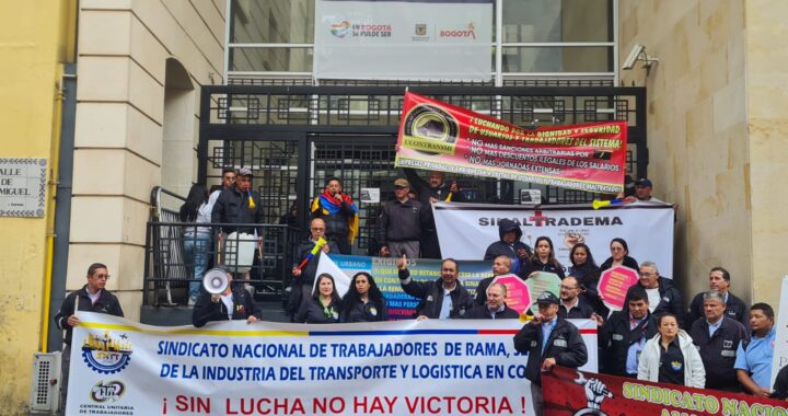 Conductores Operadores de TransMilenio radicaron ante la Alcaldía Mayor de Bogotá pliego de peticiones para exigir mejores condiciones laborales